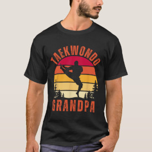 Taekwondo Grandpa Grandparents Fathers Day T-Shirt