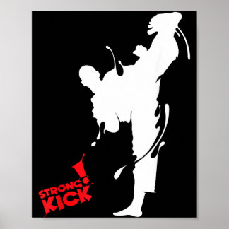 Taekwondo Instructor Martial Arts Karate Fighter Poster