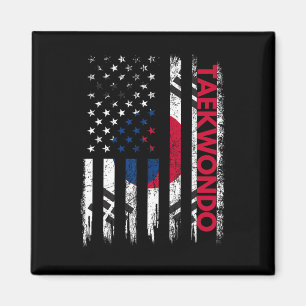 Taekwondo Karate Martial Arts Training Korean Flag Magnet