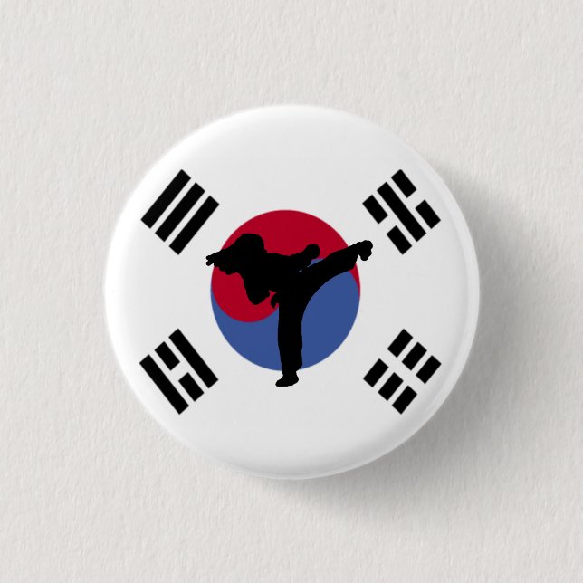 Taekwondo Kicker Button (Front)