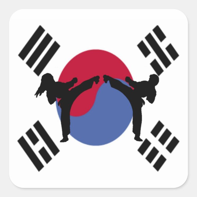 TaeKwonDo Kickers rectangle stickers (Front)