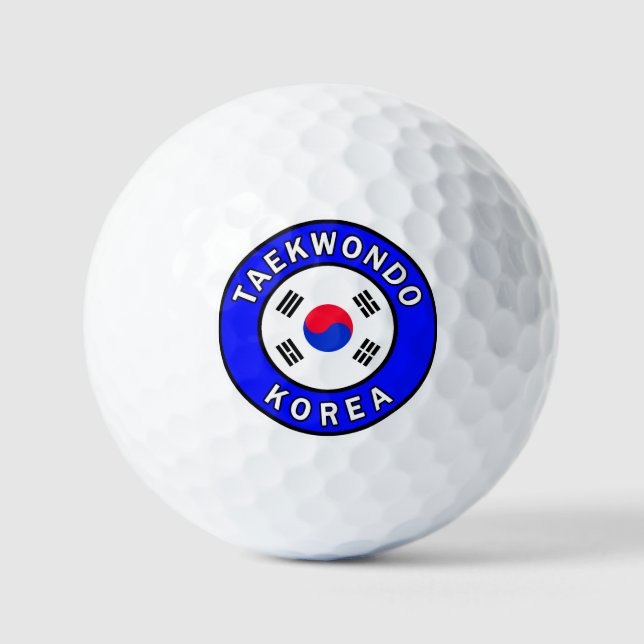 Taekwondo Korea Golf Balls (Front)