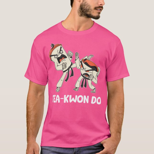 Taekwondo Korean Martial Arts Tea Cups T-Shirt (Front)