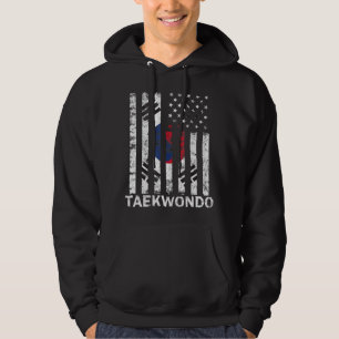 Taekwondo Korean Martial Arts Training Korean Flag Hoodie