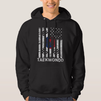Taekwondo Korean Martial Arts Training Korean Flag Hoodie