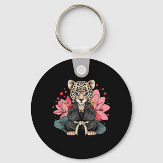 Taekwondo Leopard Kickboxing Animall Jiu-Jitsu Key Ring