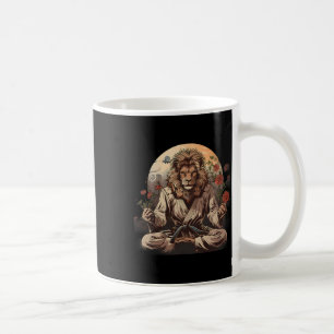 Taekwondo Lion Floral Mma Kickboxing Jiu-jitsu Lio Coffee Mug