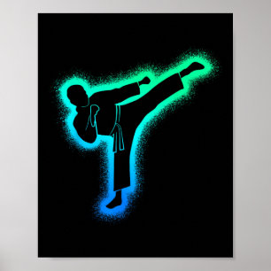Taekwondo Martial Arts Kids Men Boys Karate 1 Poster