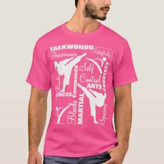 Taekwondo Martial Arts Sport Themed Terminology T-Shirt
