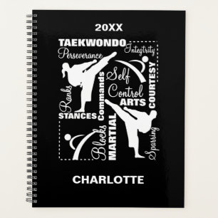 Taekwondo Martial Arts Sports Terminology Planner