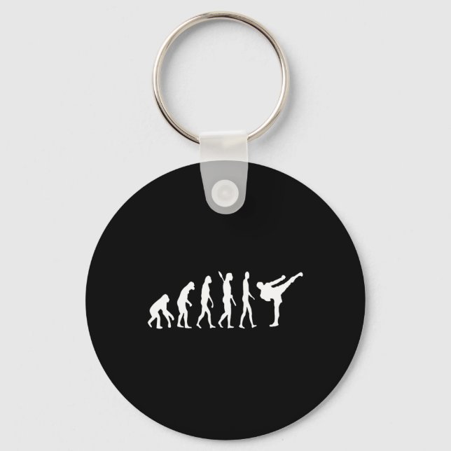 Taekwondo Mma Evolution Judo Kung Fu Tkw Kickboxin Key Ring (Front)