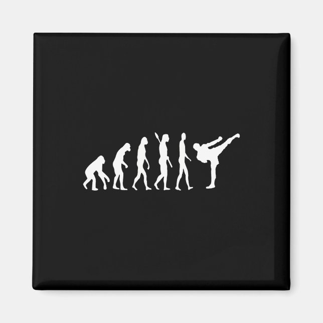 Taekwondo Mma Evolution Judo Kung Fu Tkw Kickboxin Magnet (Front)