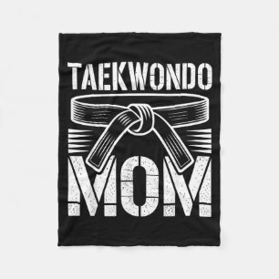 Taekwondo Mum Fleece Blanket