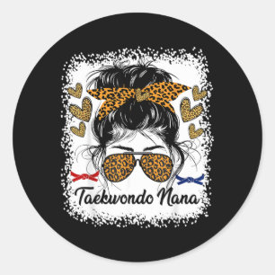 Taekwondo Nana Martial Arts Lovers Stylish Sports Classic Round Sticker