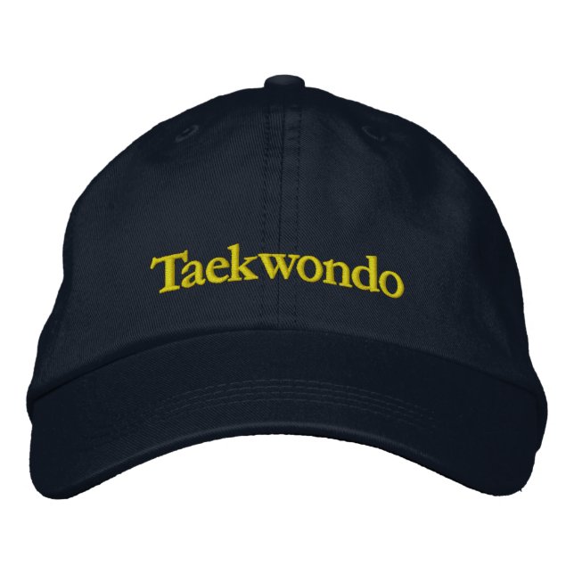 Taekwondo Navy Baseball Cap (Front)