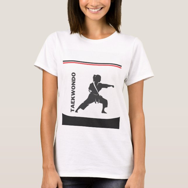 Taekwondo Player, Birthday Gift, Team Karate  T-Shirt (Front)