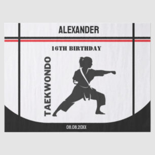 Taekwondo Player, Birthday Gift, Team Karate Tissue Paper