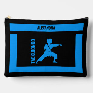 Taekwondo Player Girl, Birthday Gift, Women Karate Accessory Pouch