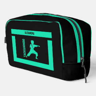 Taekwondo Player Girl, Birthday Gift, Women Karate Dopp Kit