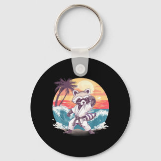 Taekwondo Racoon Kickboxing Animall Jiu-Jitsu Key Ring