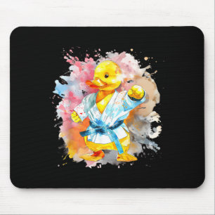 Taekwondo Rubber Duck Kickboxing Animal Jiu-Jitsu Mouse Pad