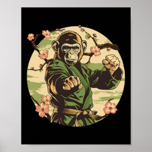 Taekwondo Sakura Tree Martial Arts Kickboxing Mma Poster