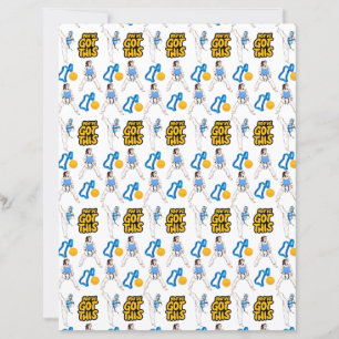 Taekwondo Scrapbook Paper (Girls)