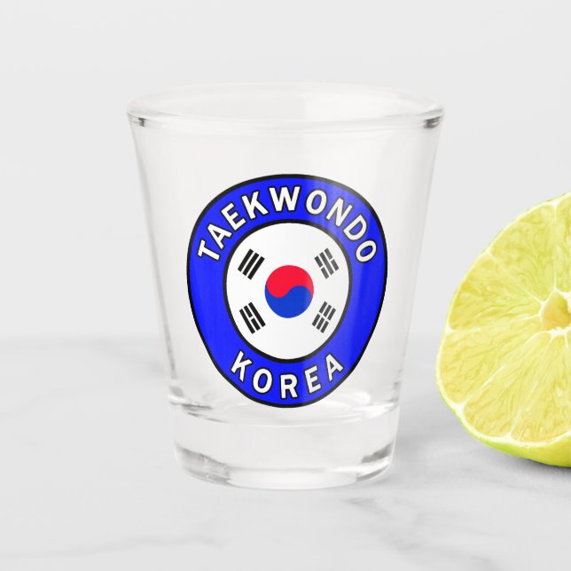 Taekwondo Shot Glass (Front)