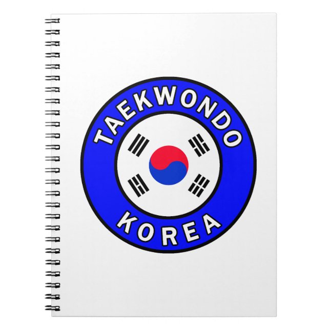 Taekwondo Spiral Notebook (Front)