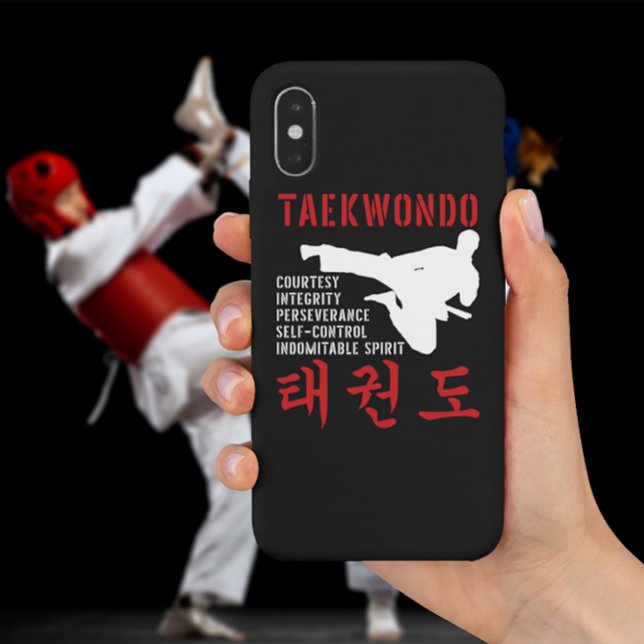 Taekwondo Tenets Martial Arts Case-Mate iPhone Case (Creator Uploaded)
