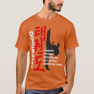 Taekwondo Tenets   Martial Arts  Tee 