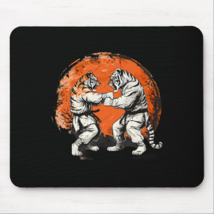 Taekwondo Tiger Kickboxing Jiu-jitsu Kung Fu Marti Mouse Pad