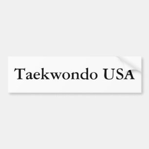 Taekwondo USA Bumper Sticker