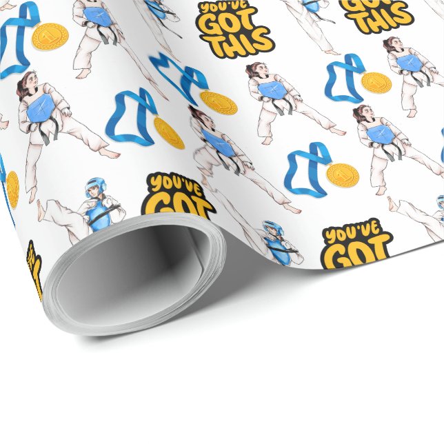 Taekwondo Wrapping Paper (Roll Corner)