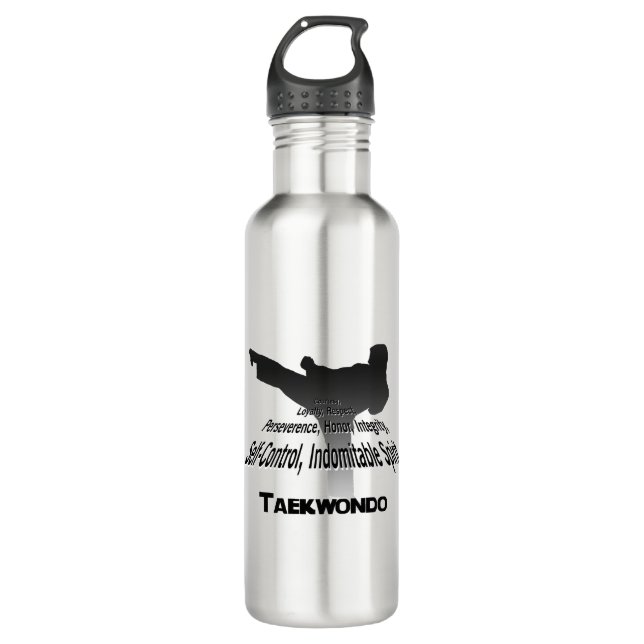 TaekwondoTenantsShadows 710 Ml Water Bottle (Front)