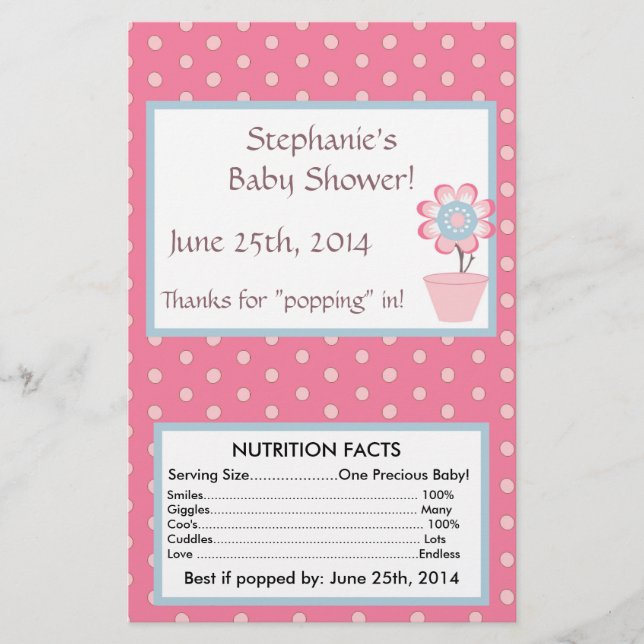 Taffy Butterfly Microwave Popcorn Wrapper (Front)