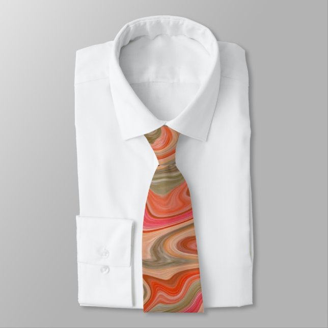 Taffy Swirl Men's Tie (Tied)