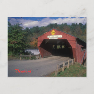 Taftsville Bridge Vermont Postcard
