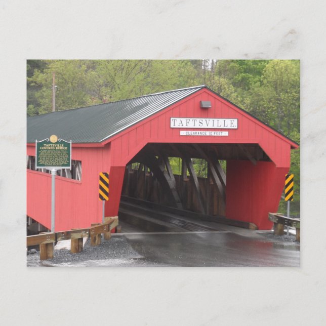 Taftsville Covered Bridge, Vermont Postcard (Front)