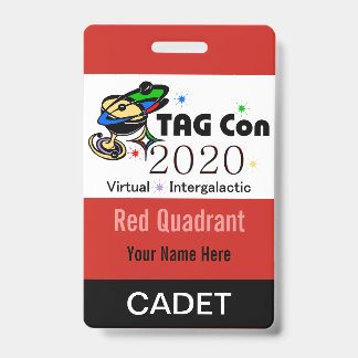 TAG Con 2020 - Red Quadrant - Cadet Badge ID Badge