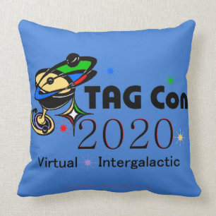 TAG Con 2020 - Virtual - Blue Quadrant Cushion