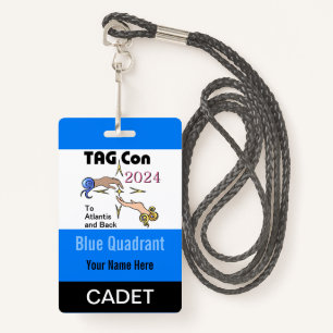 TAG Con 2024 - Blue Quadrant - Cadet Badge ID Badge