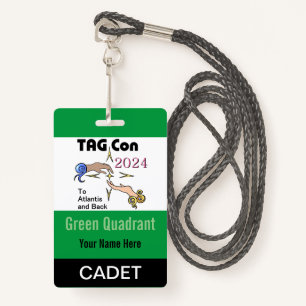 TAG Con 2024 - Green Quadrant - Cadet Badge ID Badge