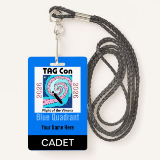 TAG Con 2026 - Blue Quadrant - Cadet Badge ID Badge