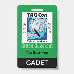 TAG Con 2026 - Green Quadrant - Cadet Badge ID Badge