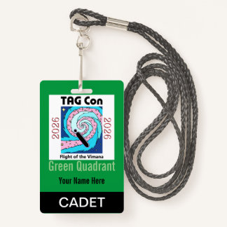 TAG Con 2026 - Green Quadrant - Cadet Badge ID Badge