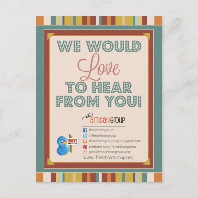 TAG GG Press Postcard (Front)