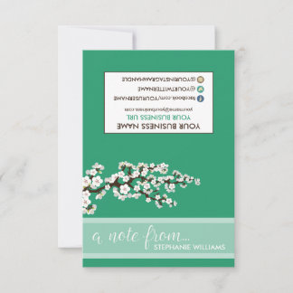 TAG Stylist Cherry Blossoms Notecards (green)
