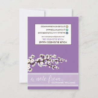 TAG Stylist Cherry Blossoms Notecards (purple)