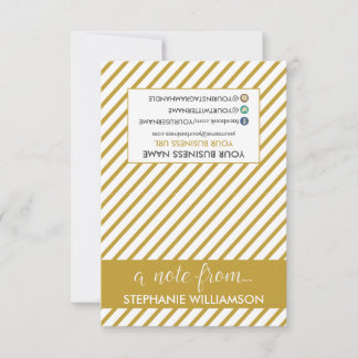 TAG Stylist Personalised Notecards (gold)
